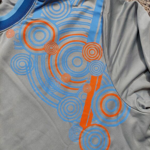 Nike Air Men's Basketball Shirt Gray/Blue w/Cool Graphics Sz X-Large - Picture 3 of 7